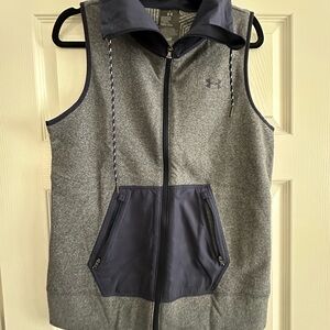 Under Armour Heathered Gray and Navy Vest